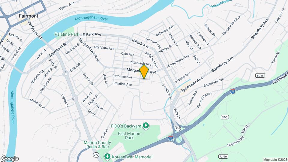 807 Potomac Ave Map and Location Details