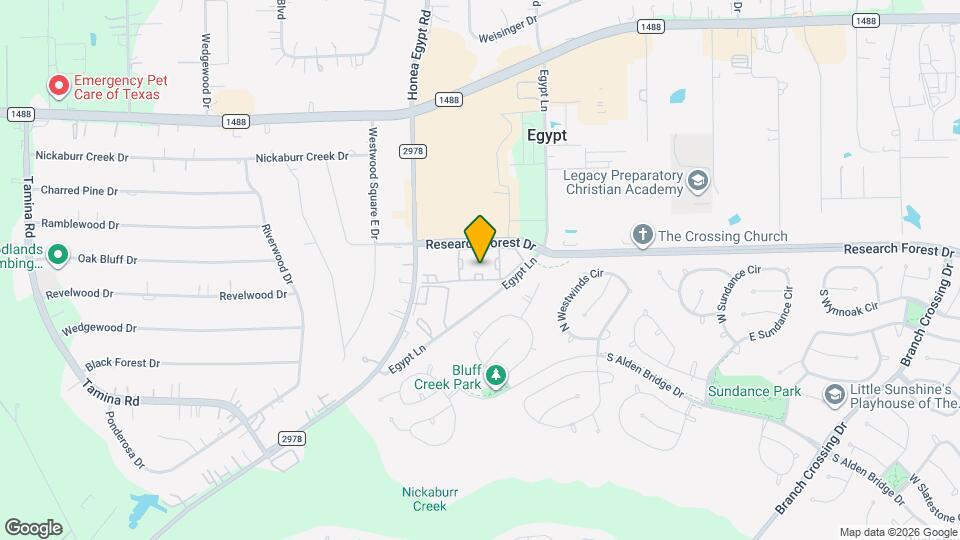 10333 Research Forest Dr, Unit SI FL2-ID1603675P Map and Location Details
