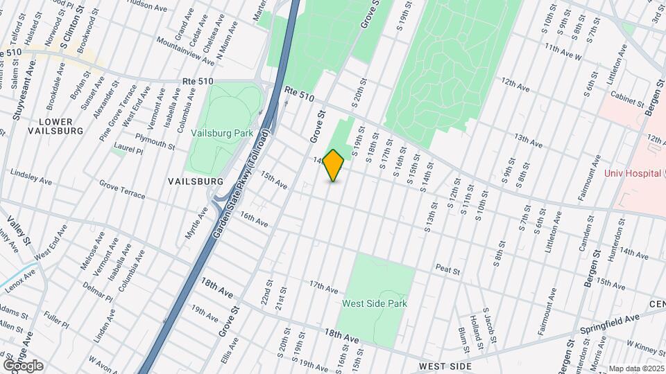 492 S 20th St Map and Location Details