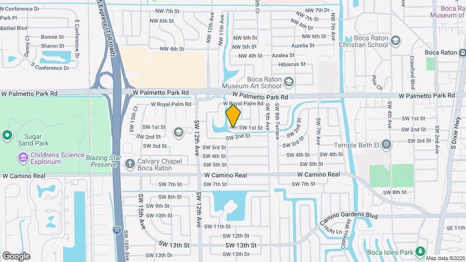 1050 SW 1st St Map and Location Details