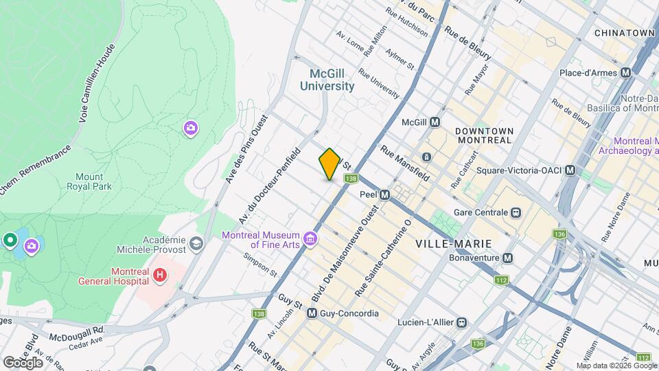 3414 Rue Stanley Map and Location Details