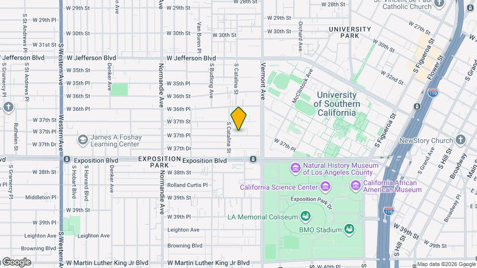 1165-1167 W 37th Pl Map and Location Details