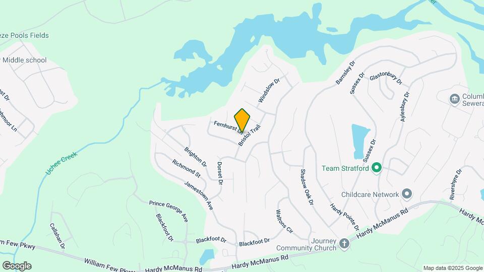 402 Fernhurst Ln Map and Location Details