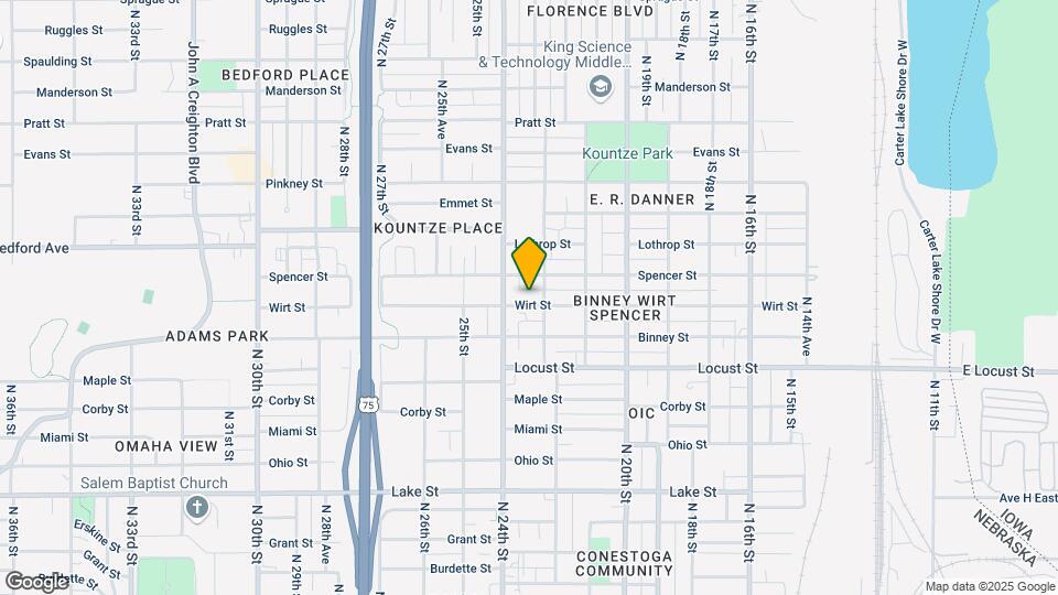 2210 Wirt St Mapa y Detalles de la Ubicación