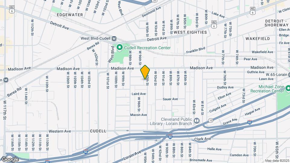 2048 W 95th St Map and Location Details