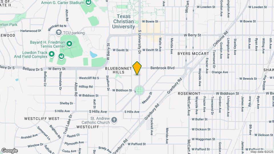 3400 S University Dr, Unit D Map and Location Details