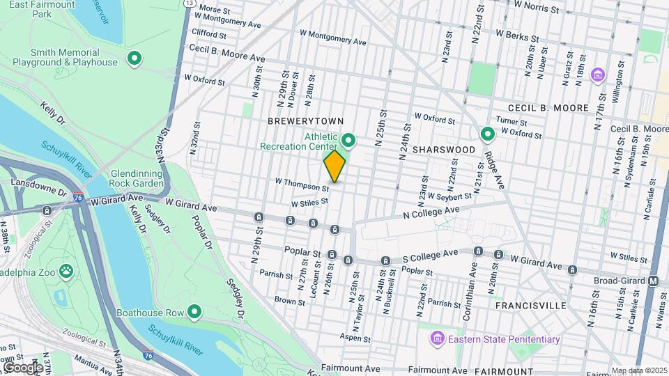 2619 W Thompson St Map and Location Details