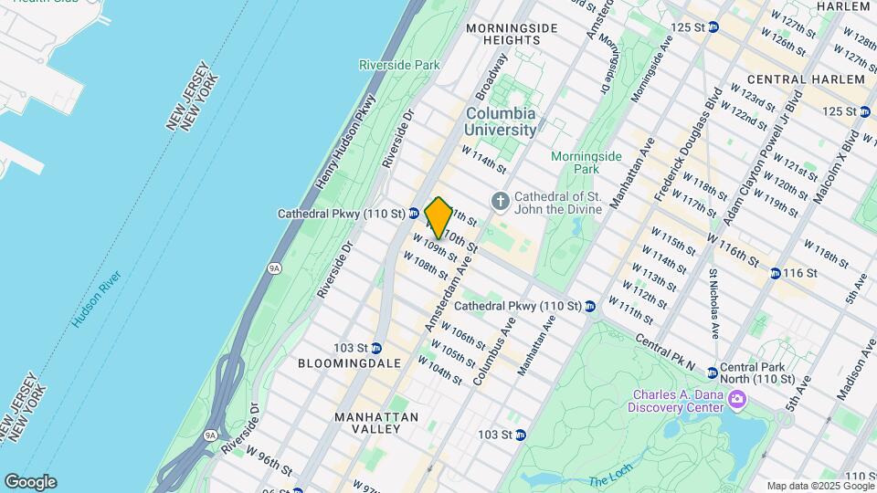 229 W 109th St Mapa y Detalles de la Ubicación