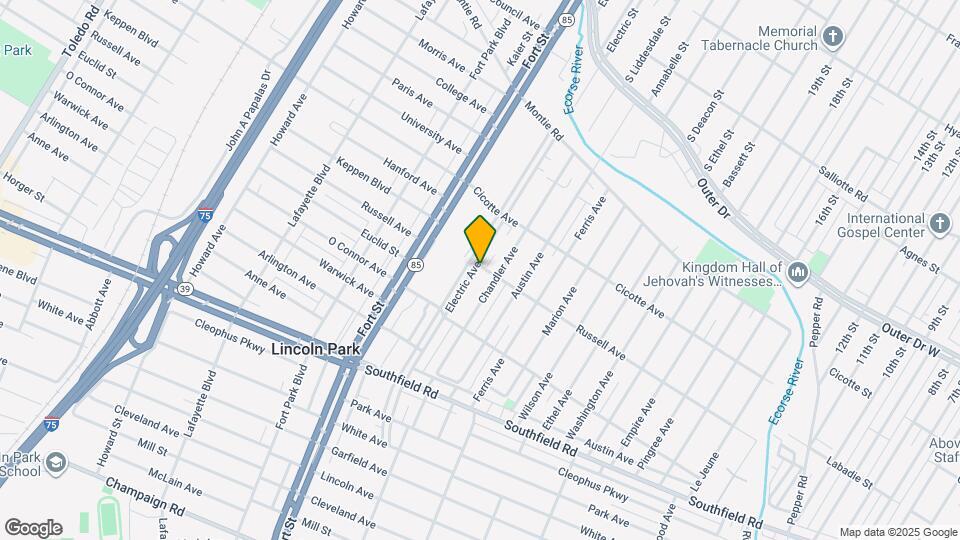 1505-1509 Electric Ave Map and Location Details