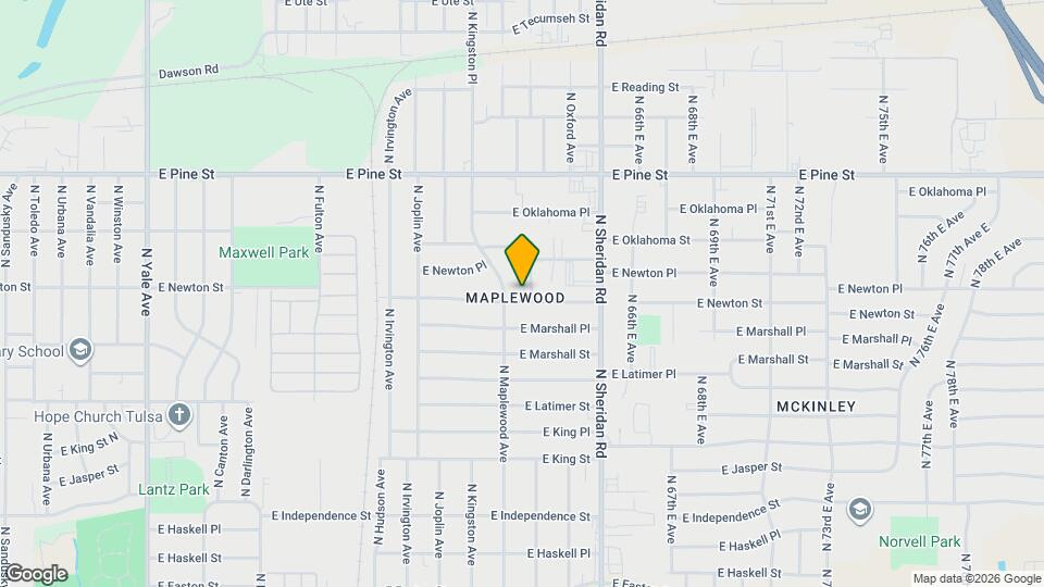 6213 E Newton St Map and Location Details