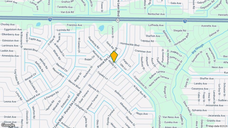 6840 Abady Ln Map and Location Details