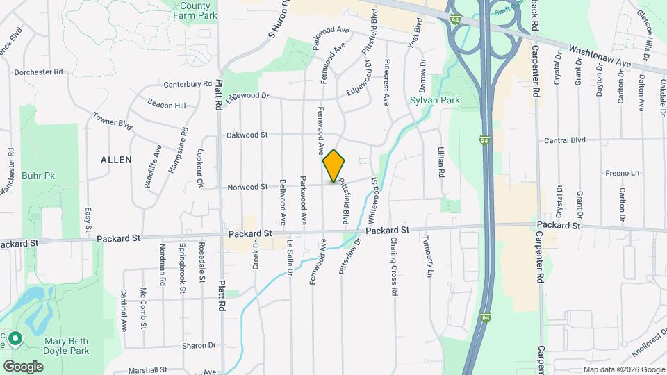 3380 Norwood St Map and Location Details