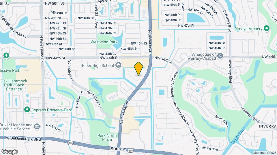 4215 N University Dr, Unit 315 Map and Location Details