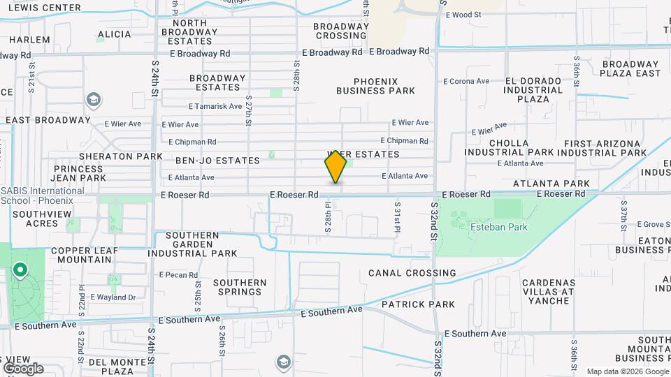 2854 E Roeser Rd Map and Location Details