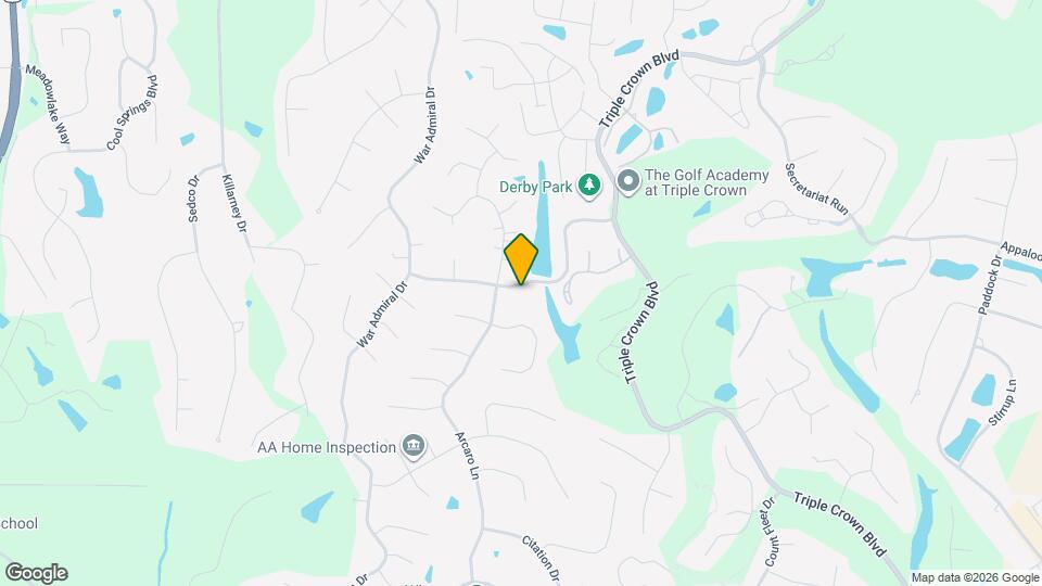 1021 Whirlaway Dr Map and Location Details