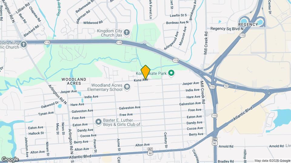 8448 Kona Ave Map and Location Details