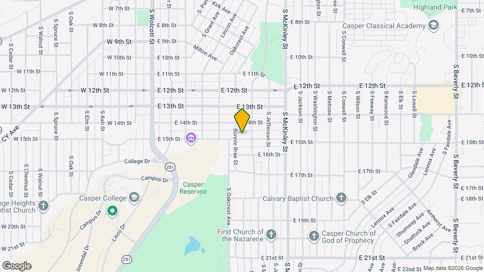 720 E 15th St Map and Location Details