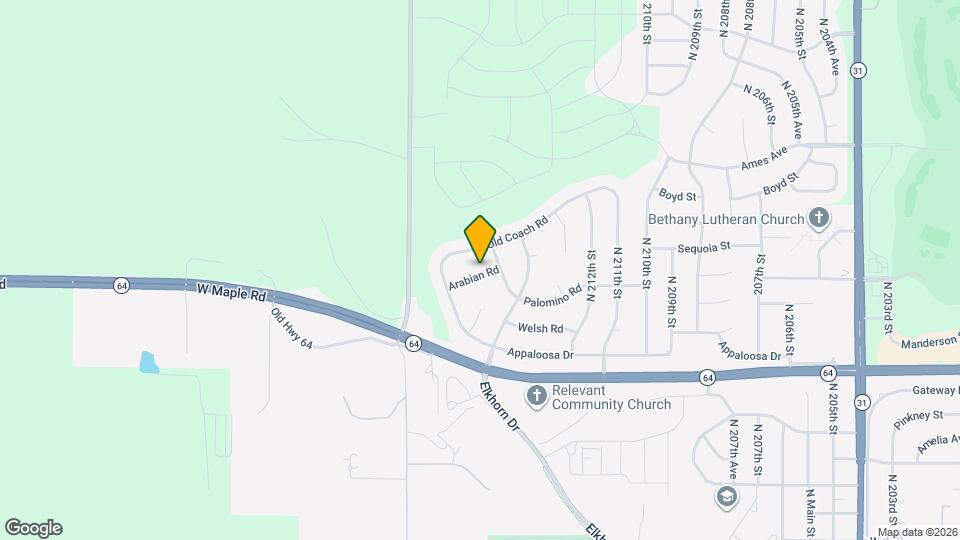 21506 Arabian Map and Location Details