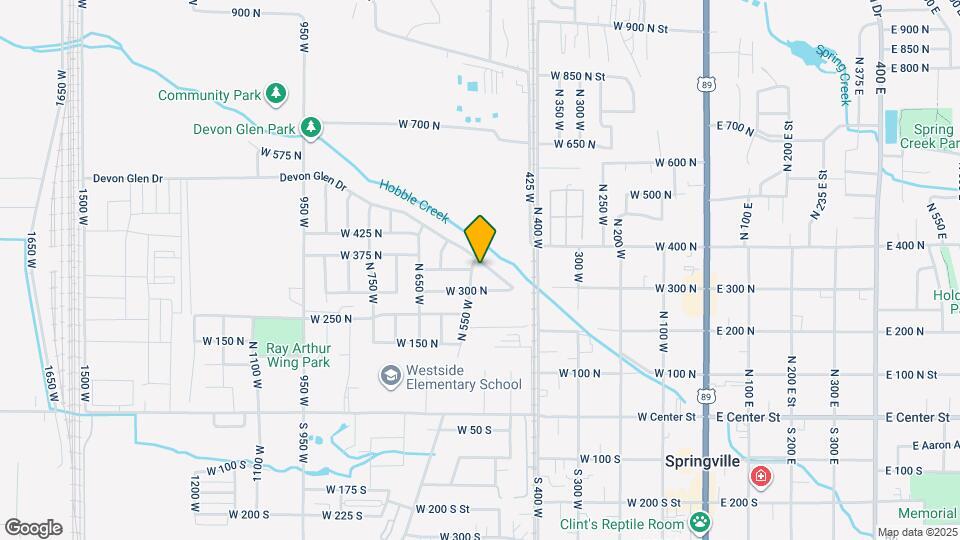 358 S 550 W, Unit D-10 Map and Location Details