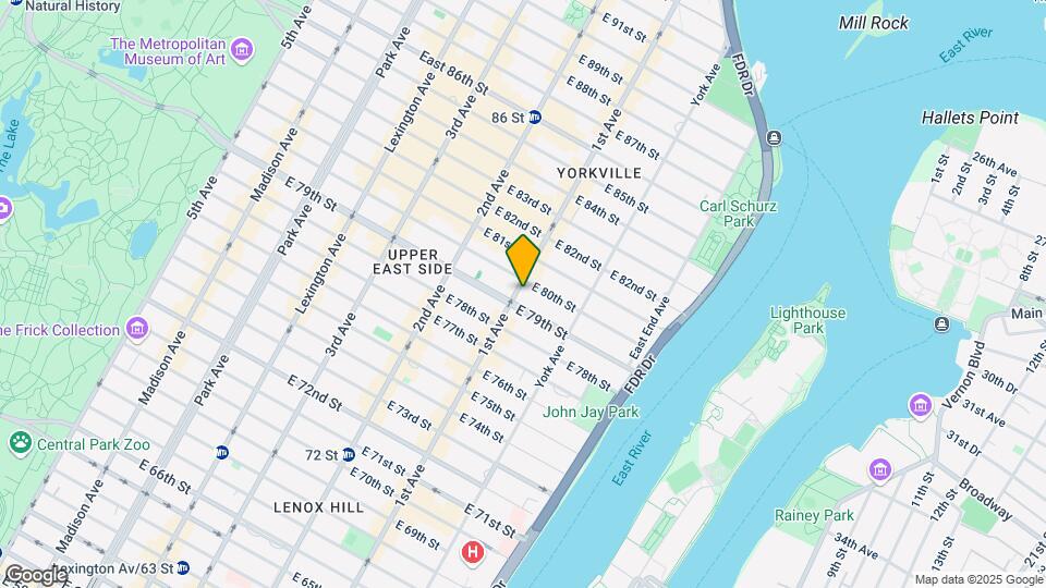 1520 First Ave Mapa y Detalles de la Ubicación