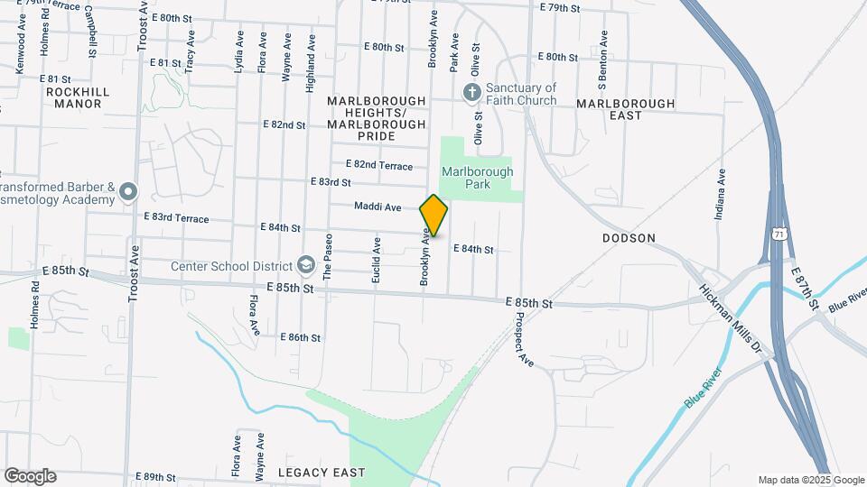 8353 Brooklyn Ave Map and Location Details
