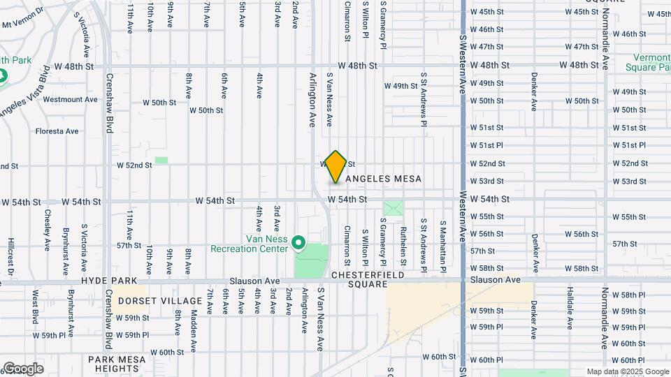 5310 S Van Ness Ave Mapa y Detalles de la Ubicación