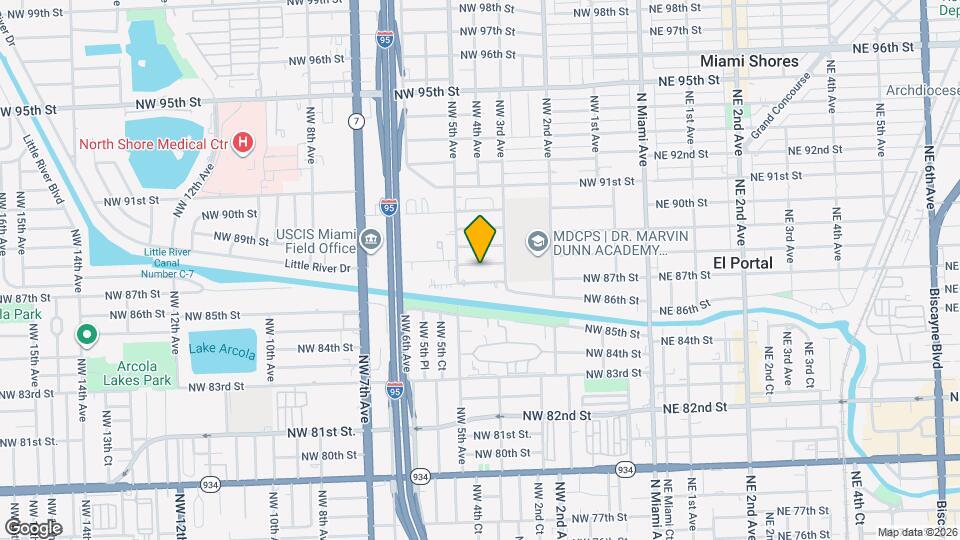 460 NW 88th St Map and Location Details