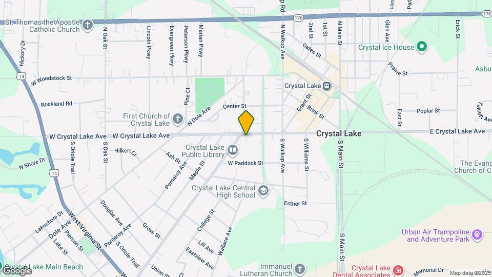 91 W Crystal Lake Ave Map and Location Details