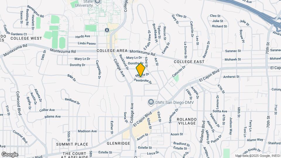 6132 Pembroke Dr Map and Location Details