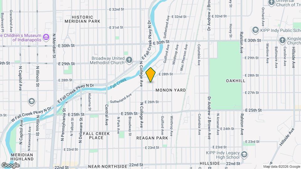 2728 Carrollton Ave Map and Location Details