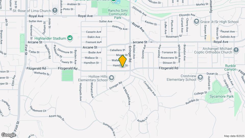 1847 Fitzgerald Rd Map and Location Details