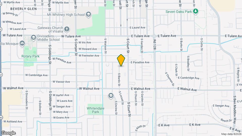 1642 S Bardo St Mapa y Detalles de la Ubicación