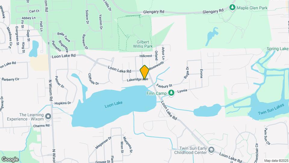 2641 Lakeridge Ave Map and Location Details