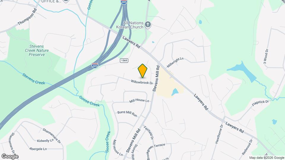 2430 Willowbrook Dr Map and Location Details