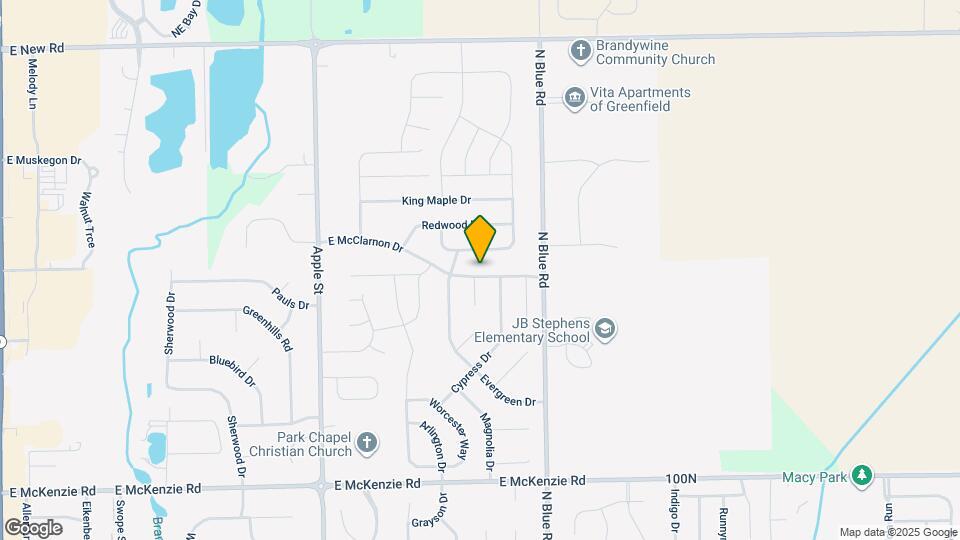 1352 E McClarnon Dr Map and Location Details