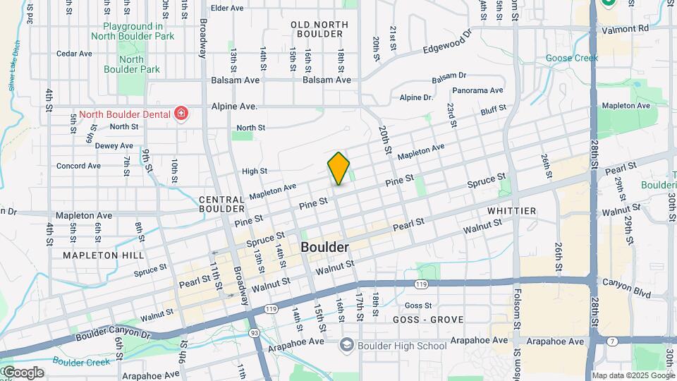 1709 Pine St Map and Location Details