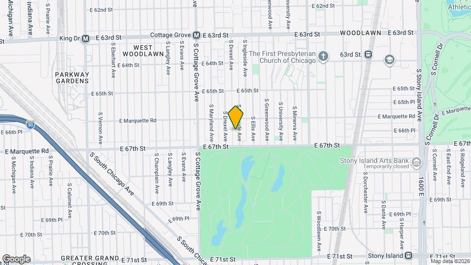 6626 S Ingleside Ave Map and Location Details