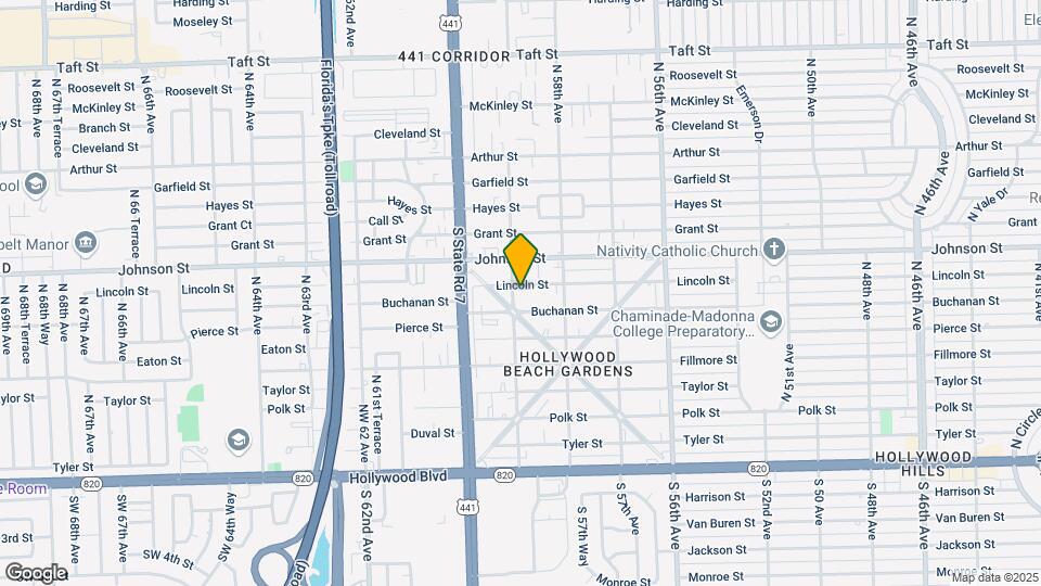 5860 Lincoln St Map and Location Details