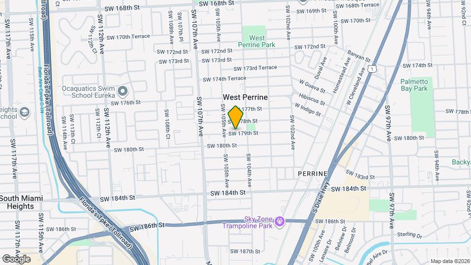 10455 SW 179th St Map and Location Details