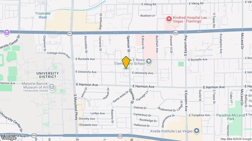 1758 E University Ave. Map and Location Details