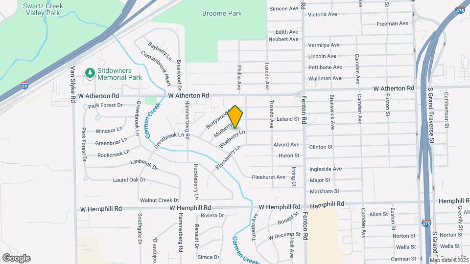 1418 Blueberry Ln Map and Location Details