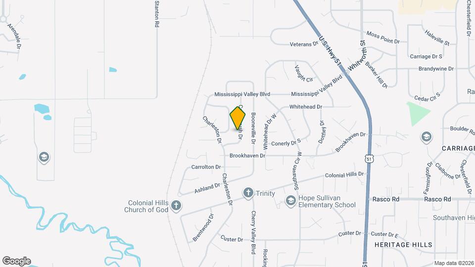 8349 Cedarbrush Dr Map and Location Details