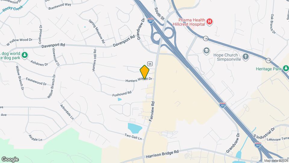 107 Hunters Woods Dr Map and Location Details