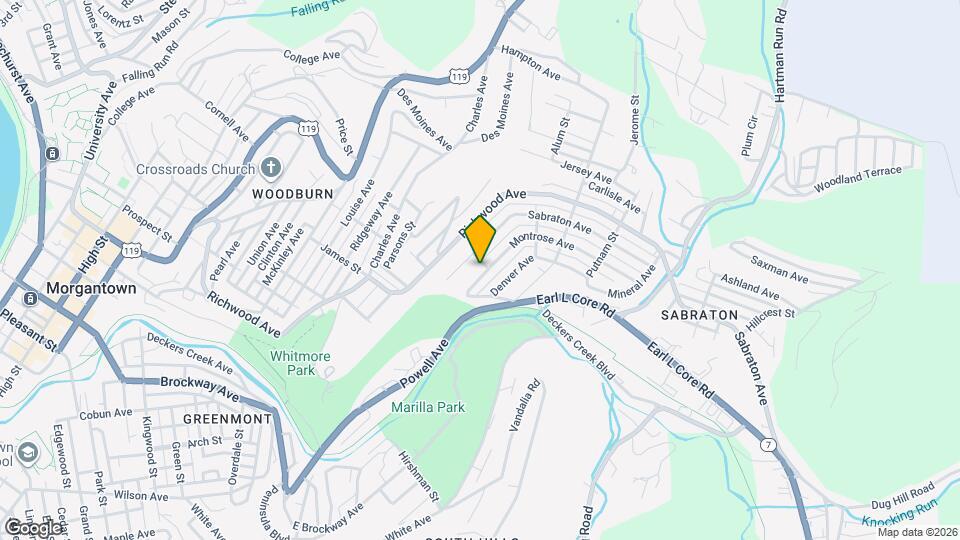 911 Montrose Ave Map and Location Details