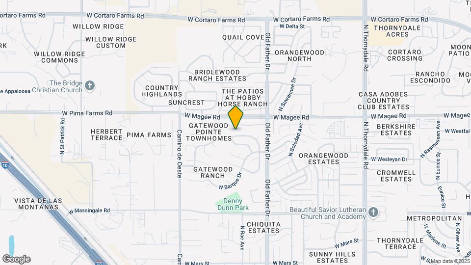7916 N Roundstone Dr Map and Location Details