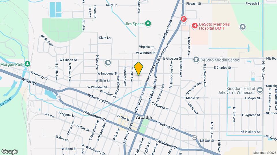 313 N Arcadia Ave Map and Location Details