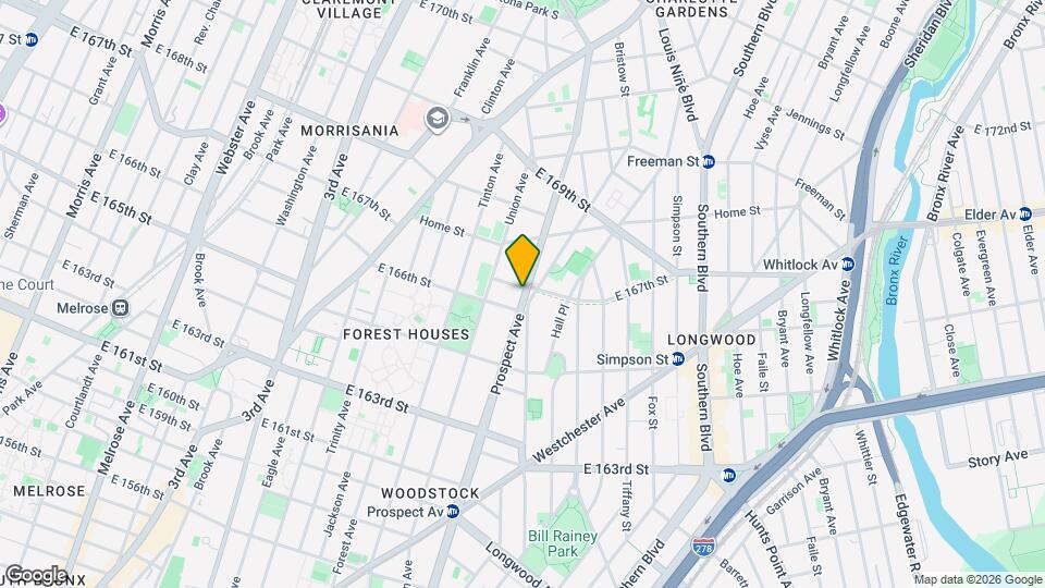 1129 Prospect Ave Map and Location Details