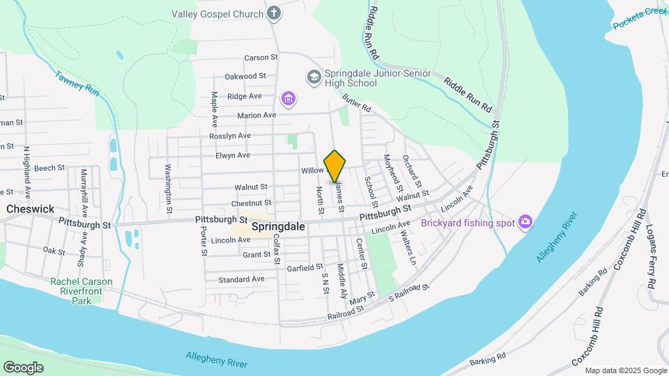 349 James St Map and Location Details