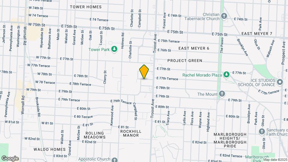 907 E 78th St Map and Location Details