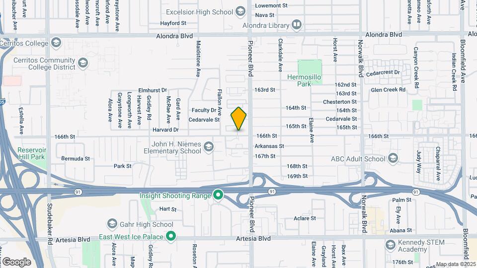 Cerritos Mobile Lodge Map and Location Details